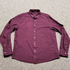 UNTUCKit Shirt Mens Large Veneto Long Sleeve Button Up Slim Fit Cotton Preppy